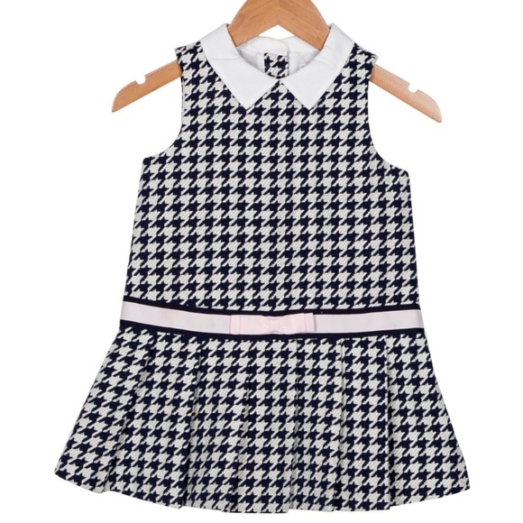 Janie and Jack Houndstooth Sleeveless Dress - Picture 1 of 4